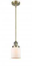 Innovations Lighting 201S-AB-G51 - Bell - 1 Light - 5 inch - Antique Brass - Stem Hung - Mini Pendant