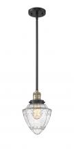 Innovations Lighting 201S-BAB-G664-7-LED - Bullet - 1 Light - 7 inch - Black Antique Brass - Stem Hung - Mini Pendant