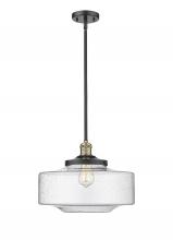  201S-BAB-G694-16 - Bridgeton - 1 Light - 12 inch - Black Antique Brass - Stem Hung - Mini Pendant