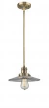 Innovations Lighting 201S-BB-G2 - Halophane - 1 Light - 9 inch - Brushed Brass - Stem Hung - Mini Pendant