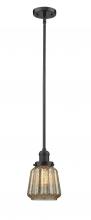 Innovations Lighting 201S-OB-G146-LED - Chatham - 1 Light - 7 inch - Oil Rubbed Bronze - Stem Hung - Mini Pendant