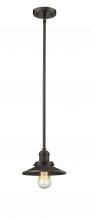 Innovations Lighting 201S-OB-M5-LED - Railroad - 1 Light - 8 inch - Oil Rubbed Bronze - Stem Hung - Mini Pendant