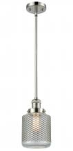 Innovations Lighting 201S-PN-G262-LED - Stanton - 1 Light - 6 inch - Polished Nickel - Stem Hung - Mini Pendant