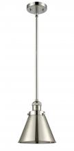 Innovations Lighting 201S-PN-M13-PN-LED - Appalachian - 1 Light - 8 inch - Polished Nickel - Stem Hung - Mini Pendant