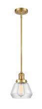 Innovations Lighting 201S-SG-G172-LED - Fulton - 1 Light - 7 inch - Satin Gold - Stem Hung - Mini Pendant