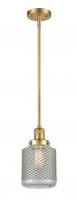 Innovations Lighting 201S-SG-G262-LED - Stanton - 1 Light - 6 inch - Satin Gold - Stem Hung - Mini Pendant