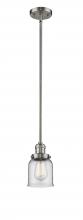  201S-SN-G52 - Bell - 1 Light - 5 inch - Brushed Satin Nickel - Stem Hung - Mini Pendant