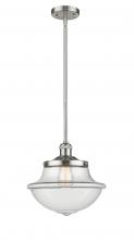 Innovations Lighting 201S-SN-G542-LED - Oxford - 1 Light - 12 inch - Brushed Satin Nickel - Stem Hung - Mini Pendant