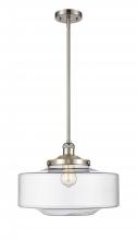  201S-SN-G692-16 - Bridgeton - 1 Light - 12 inch - Brushed Satin Nickel - Stem Hung - Mini Pendant