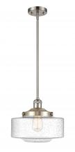 Innovations Lighting 201S-SN-G694-12-LED - Bridgeton - 1 Light - 12 inch - Brushed Satin Nickel - Stem Hung - Mini Pendant