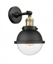  203-BAB-HFS-62-BK - Hampden - 1 Light - 7 inch - Black Antique Brass - Sconce