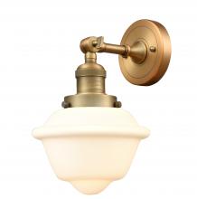 Innovations Lighting 203-BB-G531-LED - Oxford - 1 Light - 8 inch - Brushed Brass - Adjustable Sconce