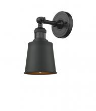 Innovations Lighting 203-BK-M9-BK-LED - Addison - 1 Light - 5 inch - Matte Black - Sconce