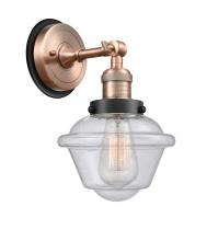 Innovations Lighting 203AC-BPBK-HRBK-G534 - Oxford - 1 Light - 8 inch - Antique Copper - Sconce