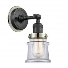  203BK-BPPN-HRPN-G182S - Canton - 1 Light - 5 inch - Matte Black - Sconce