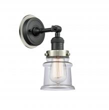  203BK-BPSN-HRSN-G182S - Canton - 1 Light - 5 inch - Matte Black - Sconce