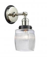  203PN-BPBK-HRBK-G302 - Colton - 1 Light - 6 inch - Polished Nickel - Sconce