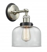 Innovations Lighting 203SN-BPBK-HRBK-G72 - Bell - 1 Light - 8 inch - Brushed Satin Nickel - Sconce