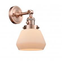 Innovations Lighting 203SW-AC-G171-LED - Fulton - 1 Light - 7 inch - Antique Copper - Sconce