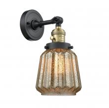 Innovations Lighting 203SW-BAB-G146 - Chatham - 1 Light - 7 inch - Black Antique Brass - Sconce