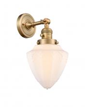  203SW-BB-G661-7 - Bullet - 1 Light - 7 inch - Brushed Brass - Sconce