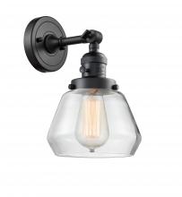 Innovations Lighting 203SW-BK-G172 - Fulton - 1 Light - 7 inch - Matte Black - Adjustable Sconce