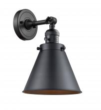 Innovations Lighting 203SW-BK-M13-BK-LED - Appalachian - 1 Light - 8 inch - Matte Black - Sconce