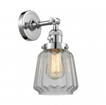  203SW-PC-G142-LED - Chatham - 1 Light - 7 inch - Polished Chrome - Sconce