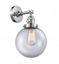  203SW-PC-G202-8-LED - Beacon - 1 Light - 8 inch - Polished Chrome - Sconce