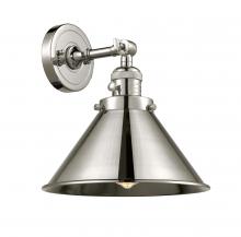  203SW-PN-M10-PN-LED - Briarcliff - 1 Light - 10 inch - Polished Nickel - Sconce