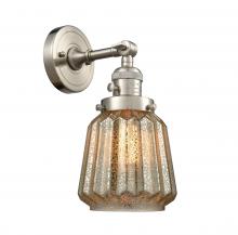 Innovations Lighting 203SW-SN-G146 - Chatham - 1 Light - 7 inch - Brushed Satin Nickel - Sconce