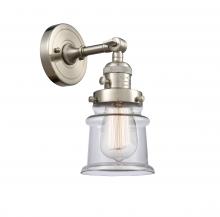  203SW-SN-G182S-LED - Canton - 1 Light - 5 inch - Brushed Satin Nickel - Sconce