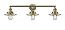 Innovations Lighting 205-AB-M4 - Railroad - 3 Light - 32 inch - Antique Brass - Bath Vanity Light