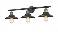 Innovations Lighting 205-BAB-M6-LED - Railroad - 3 Light - 32 inch - Black Antique Brass - Bath Vanity Light