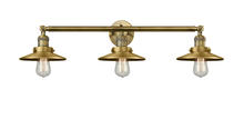 Innovations Lighting 205-BB-M4-LED - Railroad - 3 Light - 32 inch - Brushed Brass - Bath Vanity Light