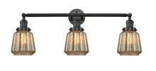 Innovations Lighting 205-BK-G146-LED - Chatham - 3 Light - 30 inch - Matte Black - Bath Vanity Light