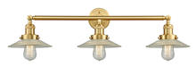 Innovations Lighting 205-SG-G2-LED - Halophane - 3 Light - 33 inch - Satin Gold - Bath Vanity Light