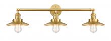 Innovations Lighting 205-SG-M4-LED - Railroad - 3 Light - 32 inch - Satin Gold - Bath Vanity Light