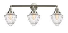 Innovations Lighting 205-SN-G664-7-LED - Bullet - 3 Light - 34 inch - Brushed Satin Nickel - Bath Vanity Light