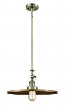 Innovations Lighting 206-AB-MFR-AB-16 - Appalachian - 1 Light - 16 inch - Antique Brass - Stem Hung - Mini Pendant
