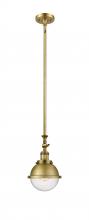 Innovations Lighting 206-BB-HFS-64-BB-LED - Hampden - 1 Light - 7 inch - Brushed Brass - Stem Hung - Mini Pendant