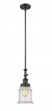Innovations Lighting 206-BK-G184-LED - Canton - 1 Light - 6 inch - Matte Black - Stem Hung - Adjustable Mini Pendant