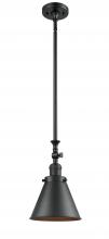 Innovations Lighting 206-BK-M13-BK-LED - Appalachian - 1 Light - 8 inch - Matte Black - Stem Hung - Mini Pendant