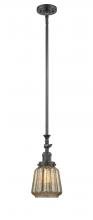 Innovations Lighting 206-OB-G146 - Chatham - 1 Light - 7 inch - Oil Rubbed Bronze - Stem Hung - Mini Pendant