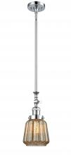 Innovations Lighting 206-PC-G146 - Chatham - 1 Light - 7 inch - Polished Chrome - Stem Hung - Mini Pendant