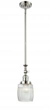 Innovations Lighting 206-PN-G302-LED - Colton - 1 Light - 6 inch - Polished Nickel - Stem Hung - Mini Pendant