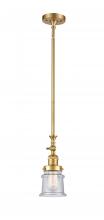 Innovations Lighting 206-SG-G184S-LED - Canton - 1 Light - 5 inch - Satin Gold - Stem Hung - Mini Pendant