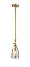 Innovations Lighting 206-SG-G58 - Bell - 1 Light - 5 inch - Satin Gold - Stem Hung - Mini Pendant