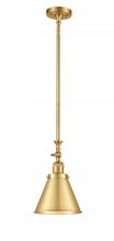 Innovations Lighting 206-SG-M13-SG-LED - Appalachian - 1 Light - 8 inch - Satin Gold - Stem Hung - Mini Pendant