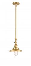 Innovations Lighting 206-SG-M4-LED - Railroad - 1 Light - 8 inch - Satin Gold - Stem Hung - Mini Pendant